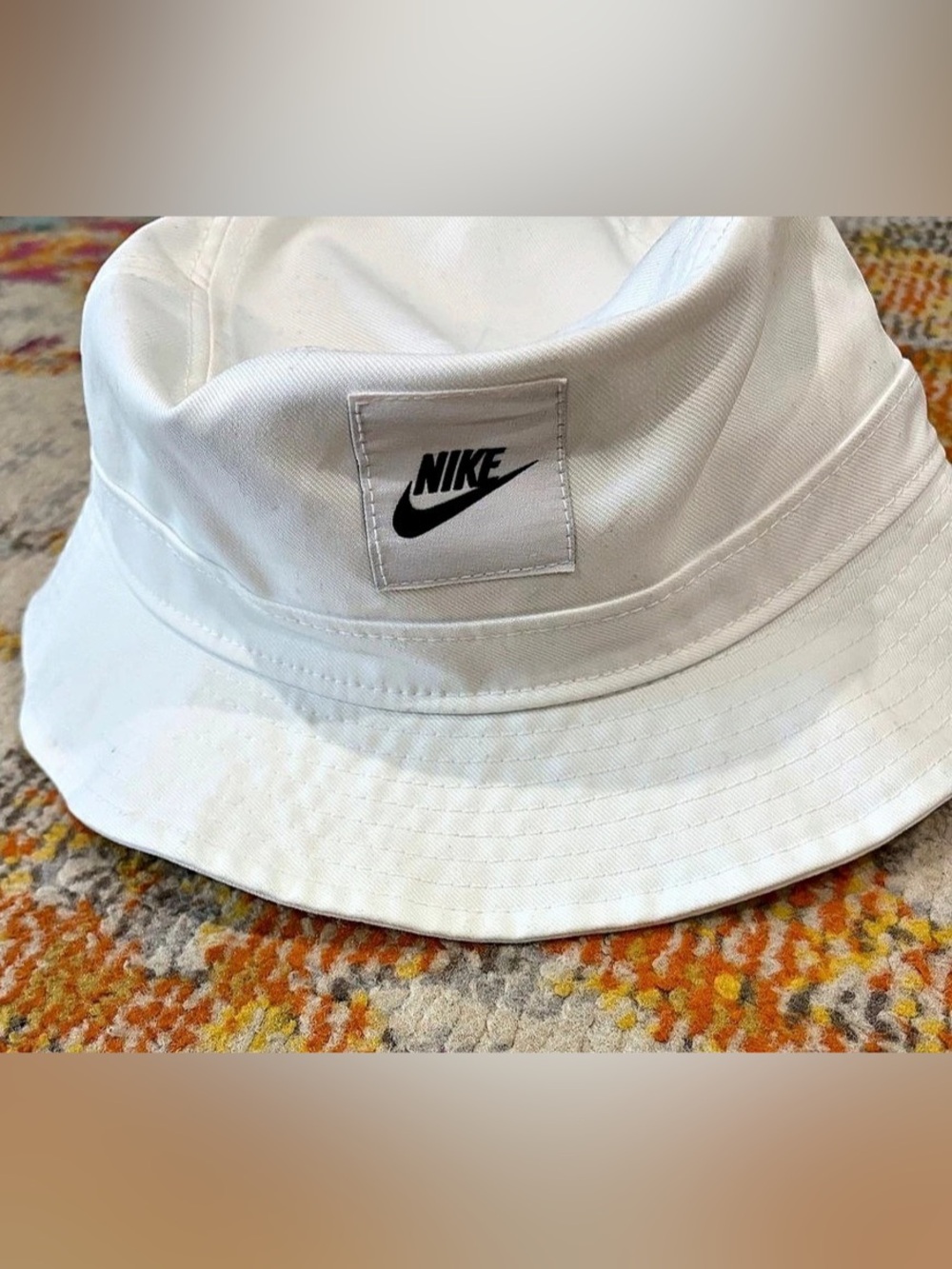 Nike kids Washed Bucket Hat White